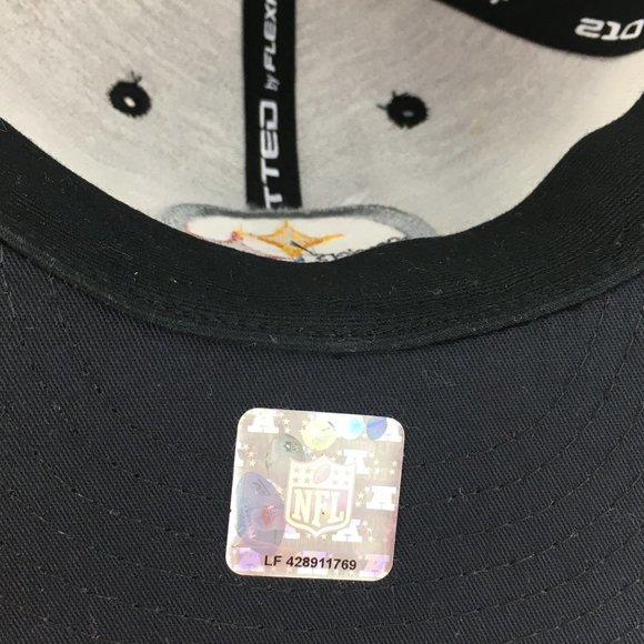 Pittsburgh Steelers Cap FLEXFIT Hat 6 7/8 - 7 1/4 - Picture 6 of 7